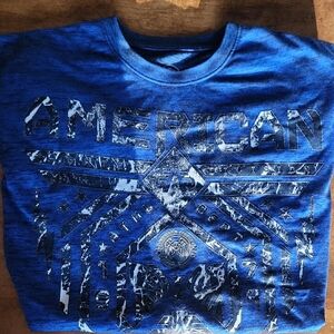 American Fighter Blue Graphic Tee